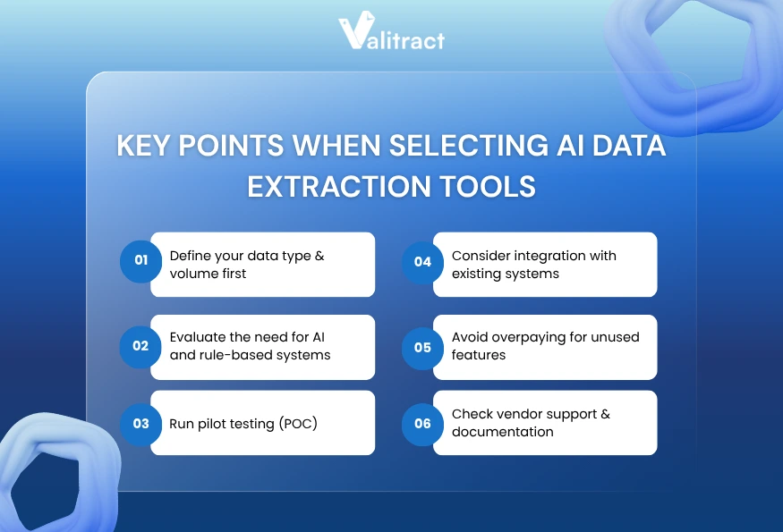 Best Practices When Choosing AI Data Extraction Tools