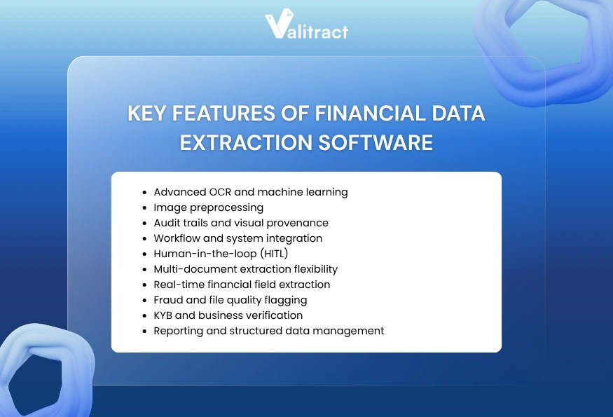 Key Features of Financial Data Extraction Software