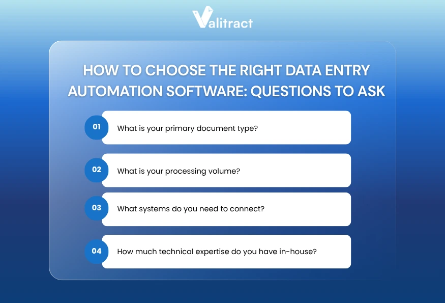 How to Choose the Right Data Entry Automation Software
