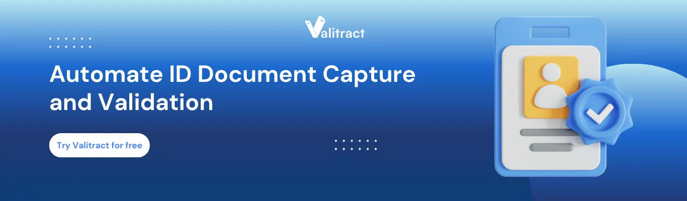 Automate ID Document Capture and Validation with Valitract