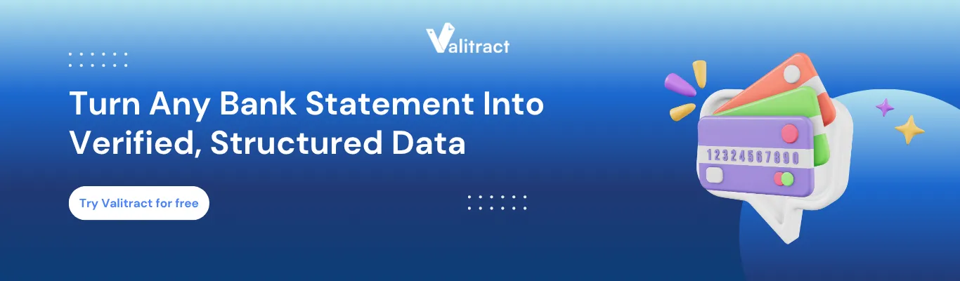 Turn Any Bank Statement Into Verified Structured Data with Valitract