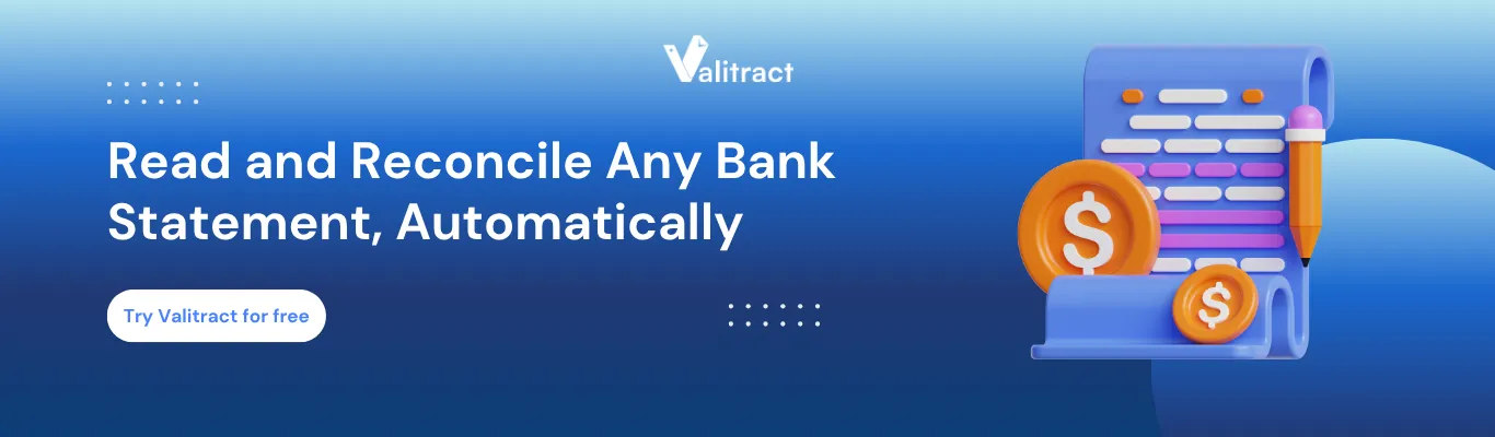Read and reconcile any bank statement automatically